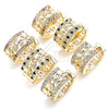 Argolla Huggie 02.210.0156.3.20 Oro Laminado, Diseño de Elefante, con Multicolor Micro Pave, Pulido, Tono Dorado