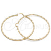 Argolla Extra Grande 02.213.0153.80 Oro Laminado, Pulido, Tono Dorado