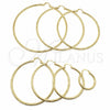 Argolla Extra Grande 02.213.0153.80 Oro Laminado, Pulido, Tono Dorado