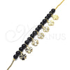 Pulsera de Dije 03.63.2094.07 Oro Laminado, Diseño de Trébol de Cuatro Hojas, Pulido, Tono Dorado (01 MM Thickness, 7 Inches Length)