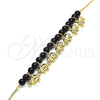 Pulsera de Dije 03.63.2095.07 Oro Laminado, Diseño de Elefante, Pulido, Tono Dorado (01 MM Thickness, 7 Inches Length)