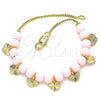 Pulsera Elegante 03.63.2100.07 Oro Laminado, Diseño de Corazón, Pulido, Tono Dorado (01 MM Thickness, 7 Inches Length)