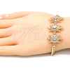 Pulsera Elegante 03.63.2139.07 Oro Laminado, Diseño de Tortuga, con Blanca Zirconia Cubica, Pulido, Tono Dorado (05 MM Thickness, 7 Inches Length)