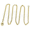 Gargantilla Basica 04.213.0029.16 Oro Laminado, Pulido, Tono Dorado (0.60 Gauge, 02 MM Thickness, 16 Inches Length)