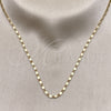 Gargantilla Basica 04.213.0029.16 Oro Laminado, Pulido, Tono Dorado (0.60 Gauge, 02 MM Thickness, 16 Inches Length)
