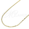 Gargantilla Basica 04.213.0032.22 Oro Laminado, Pulido, Tono Dorado (02 MM Thickness, 22 Inches Length)