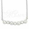 Collares con Dije 04.336.0140.16 Plata Rodinada, con Zirconia Cubica Blanca, Pulido, Rodinado (Grosor 01 MM, 16 Pulgadas de Largo)