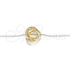 Collares con Dije 04.336.0143.16 Plata Rodinada, Pulido, Tres Tonos (Grosor 01 MM, 16 Pulgadas de Largo)