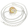 Collares con Dije 04.336.0143.16 Plata Rodinada, Pulido, Tres Tonos (Grosor 01 MM, 16 Pulgadas de Largo)