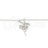Collares con Dije 04.336.0157.16 Plata Rodinada, con Zirconia Cubica Blanca, Pulido, Rodinado (Grosor 01 MM, 16 Pulgadas de Largo)