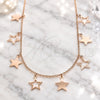 Collares con Dije 04.336.0184.1.16 Plata Rodinada, Diseño de Estrella, Pulido, Tono Rosado (Grosor 01 MM, 16 Pulgadas de Largo)