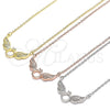 Collares con Dije 04.336.0197.1.16 Plata Rodinada, con Zirconia Cubica Blanca, Pulido, Tono Rosado (Grosor 01 MM, 16 Pulgadas de Largo)
