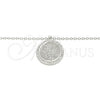 Collares con Dije 04.336.0209.16 Plata Rodinada, con Zirconia Cubica Blanca, Pulido, Rodinado (Grosor 01 MM, 16 Pulgadas de Largo)