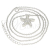 Collares con Dije 04.336.0210.16 Plata Rodinada, con Zirconia Cubica Blanca, Pulido, Rodinado (Grosor 02 MM, 16 Pulgadas de Largo)
