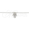Collares con Dije 04.336.0213.16 Plata Rodinada, Diseño de Mano de Dios y Corazón, con Zirconia Cubica Blanca, Pulido, Rodinado (Grosor 01 MM, 16 Pulgadas de Largo)