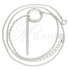 Collares con Dije 04.336.0214.16 Plata Rodinada, con Zirconia Cubica Blanca, Pulido, Rodinado (Grosor 01 MM, 16 Pulgadas de Largo)