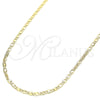 Gargantilla Basica 04.213.0050.20 Oro Laminado, Pulido, Tono Dorado (02 MM Thickness, 20 Inches Length)