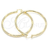 Argolla Extra Grande 02.170.0228.70 Oro Laminado, Diamantado, Tono Dorado