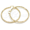 Argolla Extra Grande 02.170.0228.70 Oro Laminado, Diamantado, Tono Dorado
