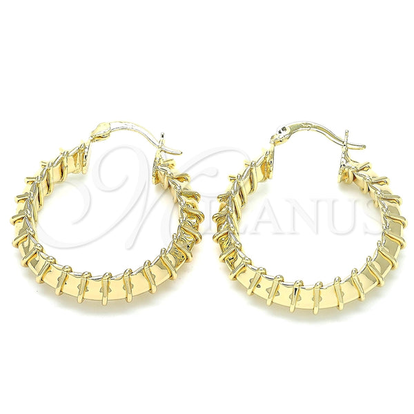 Argolla Mediana 02.170.0300.30 Oro Laminado, Pulido, Tono Dorado