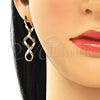 Argolla Pequeña 02.170.0302.20 Oro Laminado, Diseño de Torcido, Pulido, Tono Dorado