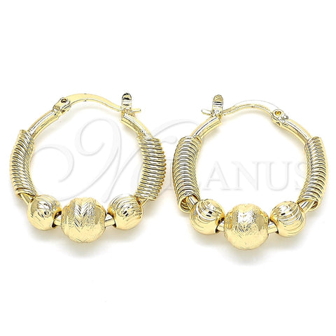 Argolla Pequeña 02.170.0305.25 Oro Laminado, Diamantado, Tono Dorado