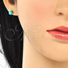 Juego de Arete y Dije de Adulto 10.63.0591 Plata Rodinada, Diseño de Bola, Pulido, Rodinado