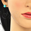 Juego de Arete y Dije de Adulto 10.63.0592 Plata Rodinada, Diseño de Bola, Pulido, Rodinado