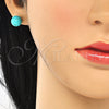 Juego de Arete y Dije de Adulto 10.63.0594.1 Plata Rodinada, Diseño de Bola, con Zirconia Cubica Blanca, Pulido, Rodinado
