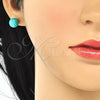 Juego de Arete y Dije de Adulto 10.63.0596.1 Plata Rodinada, Diseño de Bola, Pulido, Rodinado