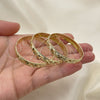 Docena de Aros 03.08.0142.01 Chapa de Oro, Diamantado, Tono Dorado (04 MM Thickness, One size fits all)