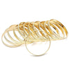 Docena de Aros 03.08.0142.03 Chapa de Oro, Diamantado, Tono Dorado (04 MM Thickness, One size fits all)