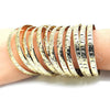 Docena de Aros 03.08.0142.04 Chapa de Oro, Diamantado, Tono Dorado (Grosor 04 MM, Talla Unica)