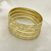 Docena de Aros 03.08.0142.04 Chapa de Oro, Diamantado, Tono Dorado (Grosor 04 MM, Talla Unica)