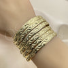 Docena de Aros 03.08.0142.05 Chapa de Oro, Diamantado, Tono Dorado (Grosor 04 MM, Talla Unica)