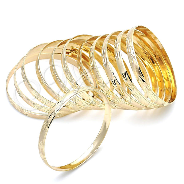 Docena de Aros 03.08.0142.05 Chapa de Oro, Diamantado, Tono Dorado (04 MM Thickness, One size fits all)