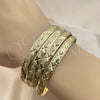 Docena de Aros 03.08.0142.06 Chapa de Oro, Diamantado, Tono Dorado (04 MM Thickness, One size fits all)