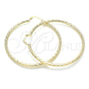 Argolla Grande 02.213.0151.60 Oro Laminado, Diamantado, Tono Dorado