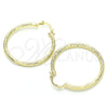 Argolla Mediana 02.213.0159.40 Oro Laminado, Diamantado, Tono Dorado