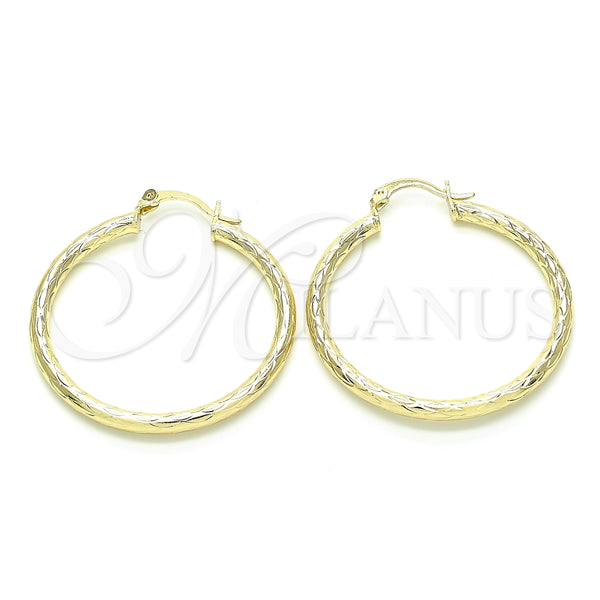 Argolla Mediana 02.213.0159.40 Oro Laminado, Diamantado, Tono Dorado