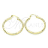 Argolla Mediana 02.213.0159.40 Oro Laminado, Diamantado, Tono Dorado