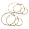 Argolla Mediana 02.213.0159.40 Oro Laminado, Diamantado, Tono Dorado