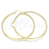 Argolla Extra Grande 02.213.0159.70 Oro Laminado, Pulido, Tono Dorado