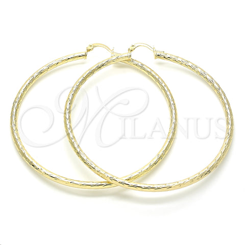 Argolla Extra Grande 02.213.0159.70 Oro Laminado, Pulido, Tono Dorado