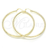 Argolla Extra Grande 02.213.0159.70 Oro Laminado, Pulido, Tono Dorado
