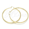 Argolla Extra Grande 02.213.0164.70 Oro Laminado, Diamantado, Tono Dorado