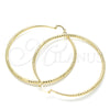 Argolla Extra Grande 02.213.0164.70 Oro Laminado, Diamantado, Tono Dorado