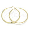 Argolla Extra Grande 02.213.0164.70 Oro Laminado, Diamantado, Tono Dorado