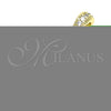 Dije Elegante 05.341.0018 Oro Laminado, Diseño de Iniciales, con Blanca Zirconia Cubica, Pulido, Tono Dorado