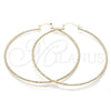 Argolla Extra Grande 02.168.0036.70 Oro Laminado, Diamantado, Tono Dorado